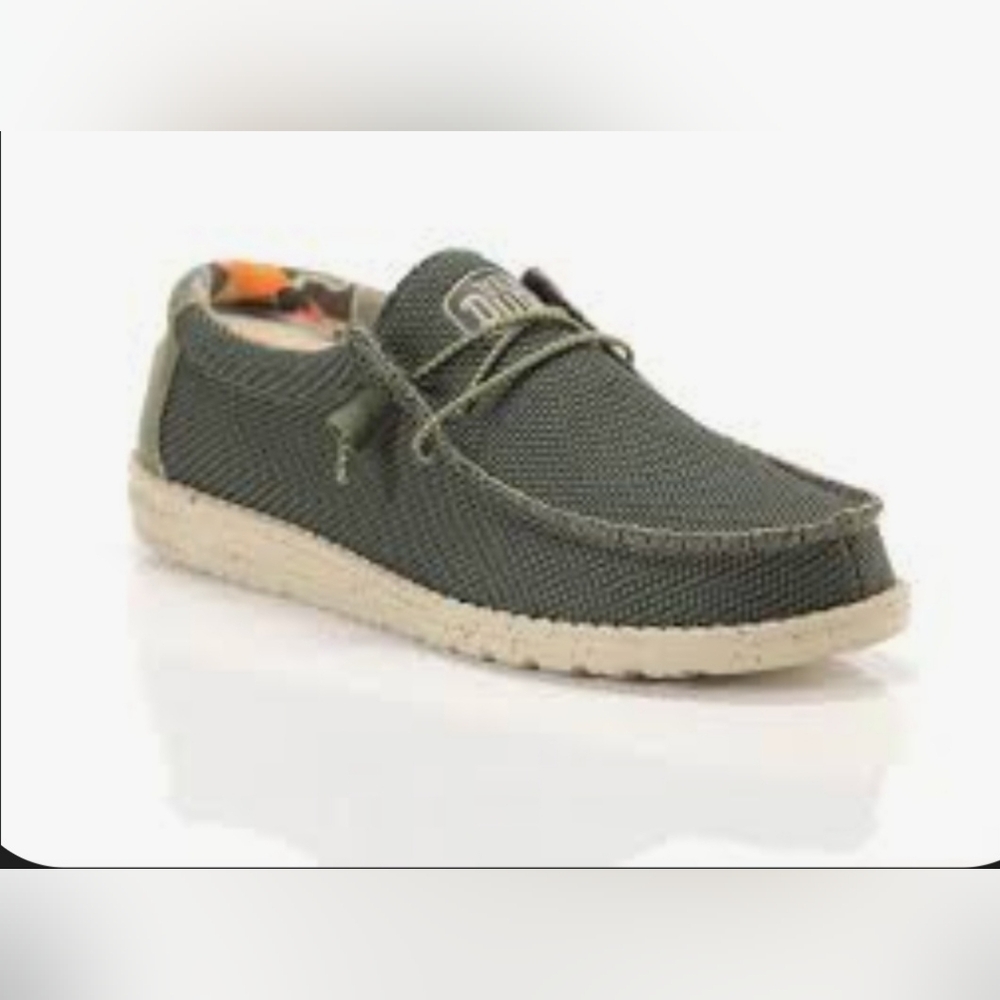 Hey Dude Olive Green Loafers